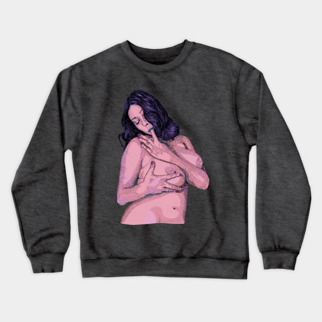 Lola Crewneck Sweatshirt by suzieqillustratice